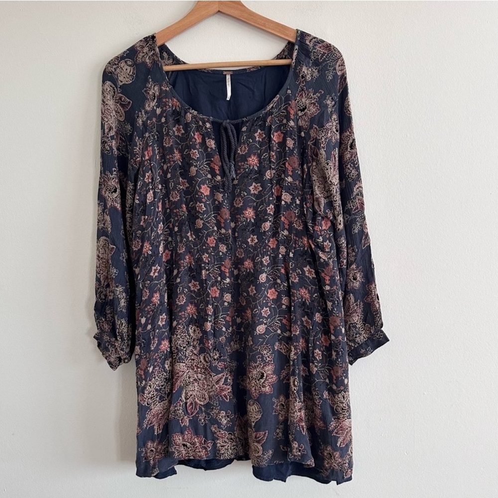 FREE PEOPLE Lucky Loosey Paisley Mini dress - Picture 4 of 9